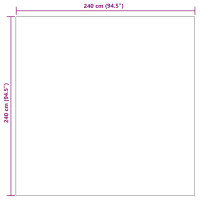 Produktbild för Områdesmattor Fyrkantig SIROLO Sand 240 x 240 cm Polyester