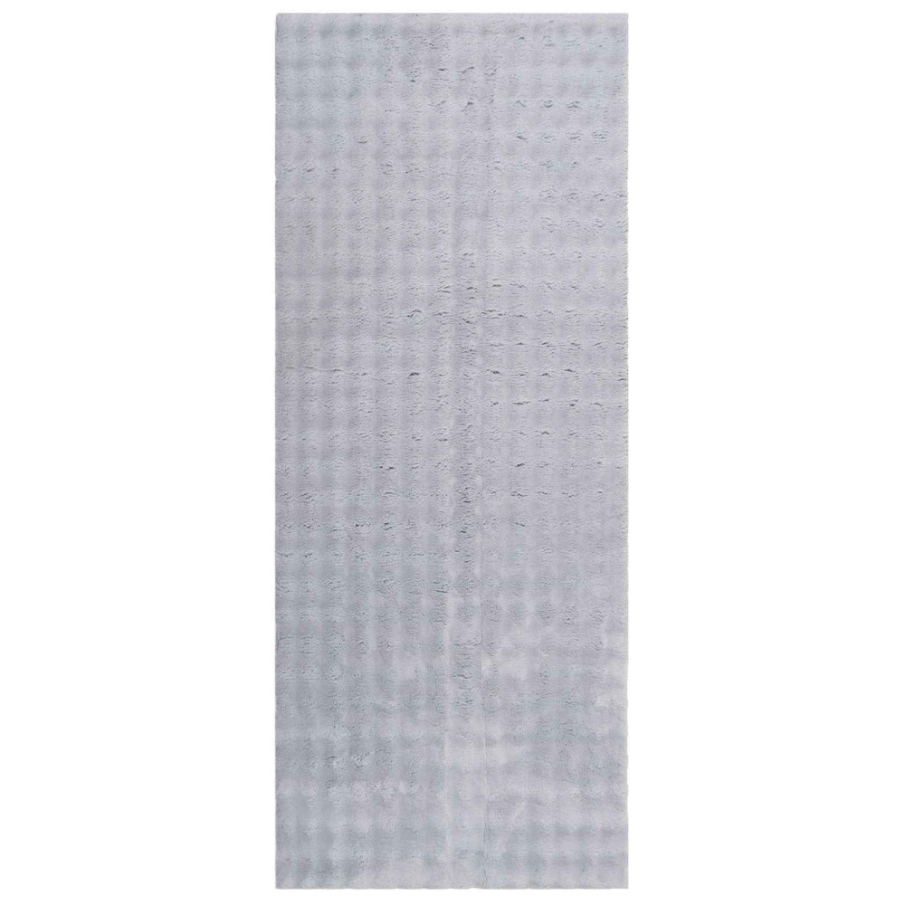 Produktbild för Områdesmattor Rektangulär SIROLO Grå 150 x 80 cm Polyester