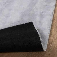 Produktbild för Områdesmattor Rektangulär SIROLO Grå 150 x 80 cm Polyester
