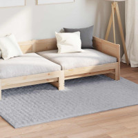 Produktbild för Områdesmattor Rektangulär SIROLO Grå 170 x 120 cm Polyester