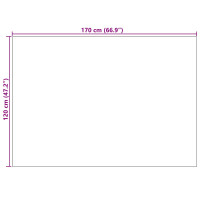 Produktbild för Områdesmattor Rektangulär SIROLO Grå 170 x 120 cm Polyester