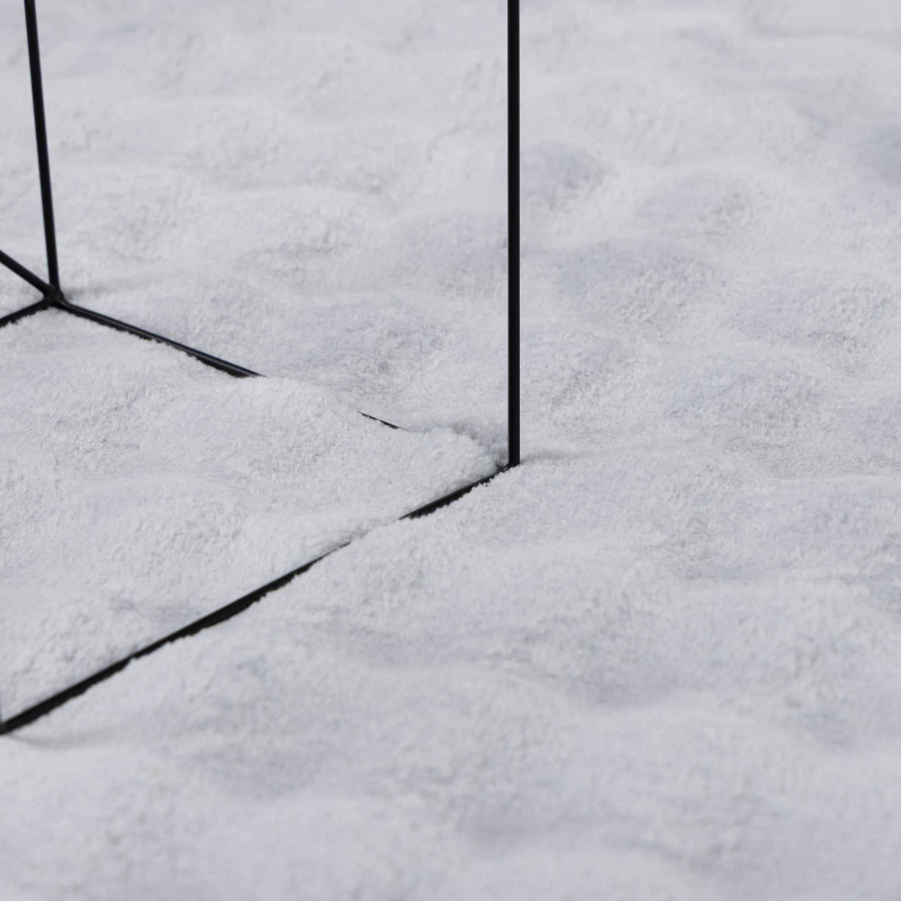 Produktbild för Områdesmattor Rektangulär SIROLO Grå 340 x 240 cm Polyester