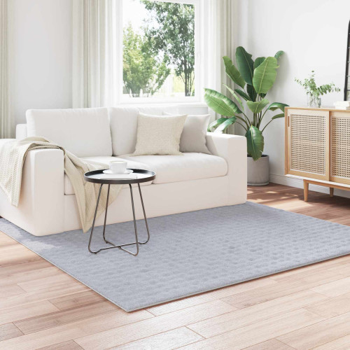 vidaXL Områdesmattor Fyrkantig SIROLO Grå 120 x 120 cm Polyester