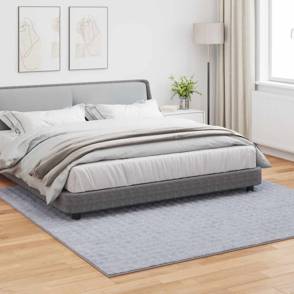 Produktbild för Områdesmattor Fyrkantig SIROLO Grå 240 x 240 cm Polyester