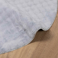 Produktbild för Områdesmattor Rund SIROLO Grå Ø 200 CM Polyester