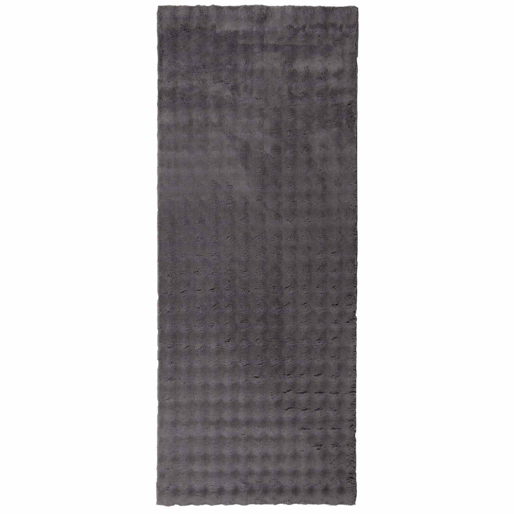 Produktbild för Områdesmattor Rektangulär SIROLO Antracit 200 x 80 cm Polyester
