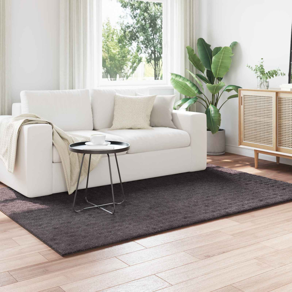 Produktbild för Områdesmattor Rektangulär SIROLO Antracit 170 x 120 cm