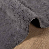 Produktbild för Områdesmattor Fyrkantig SIROLO Antracit 240 x 240 cm Polyester