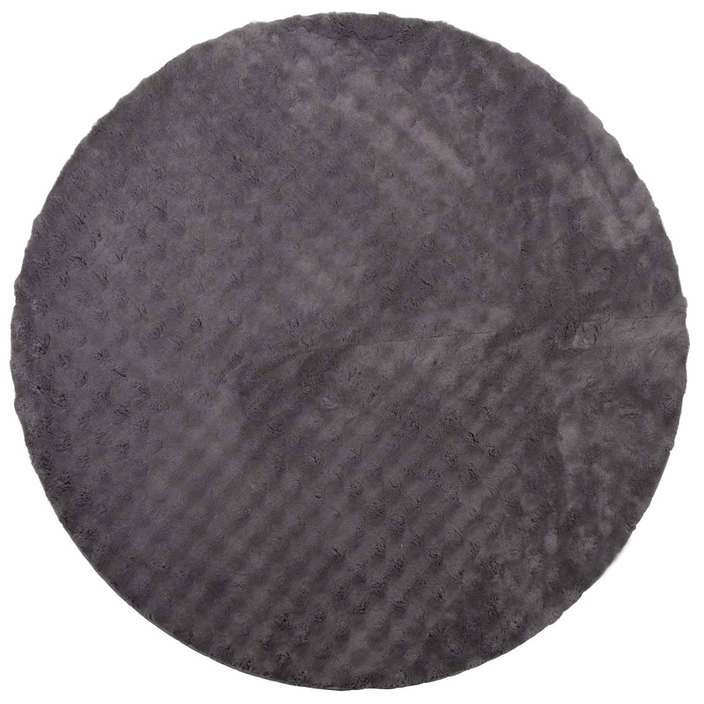 Produktbild för Områdesmattor Rund SIROLO Antracit Ø 200 CM Polyester