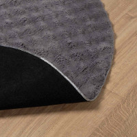 Produktbild för Områdesmattor Rund SIROLO Antracit Ø 200 CM Polyester