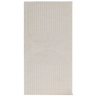 Produktbild för Områdesmattor Rektangulär GALATI Kräm 150 x 80 cm Polyester