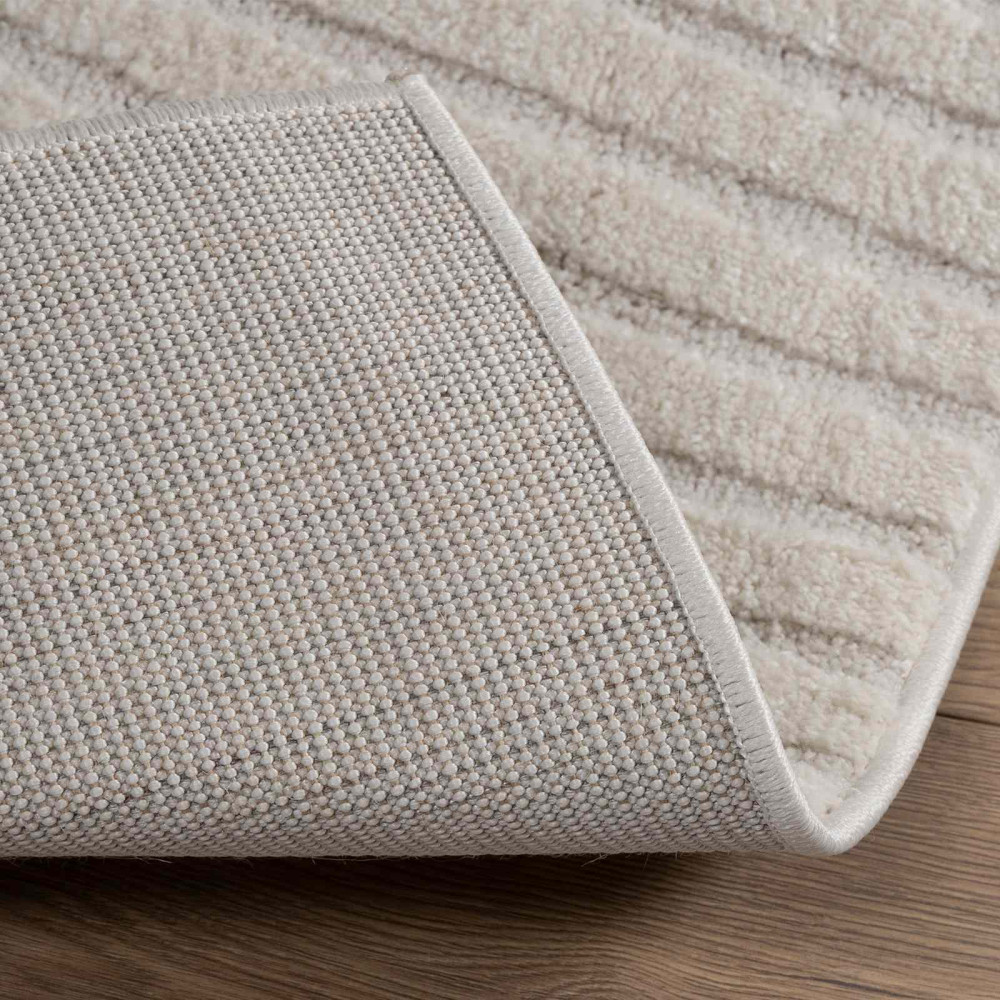 Produktbild för Områdesmattor Rektangulär GALATI Kräm 170 x 120 cm Polyester