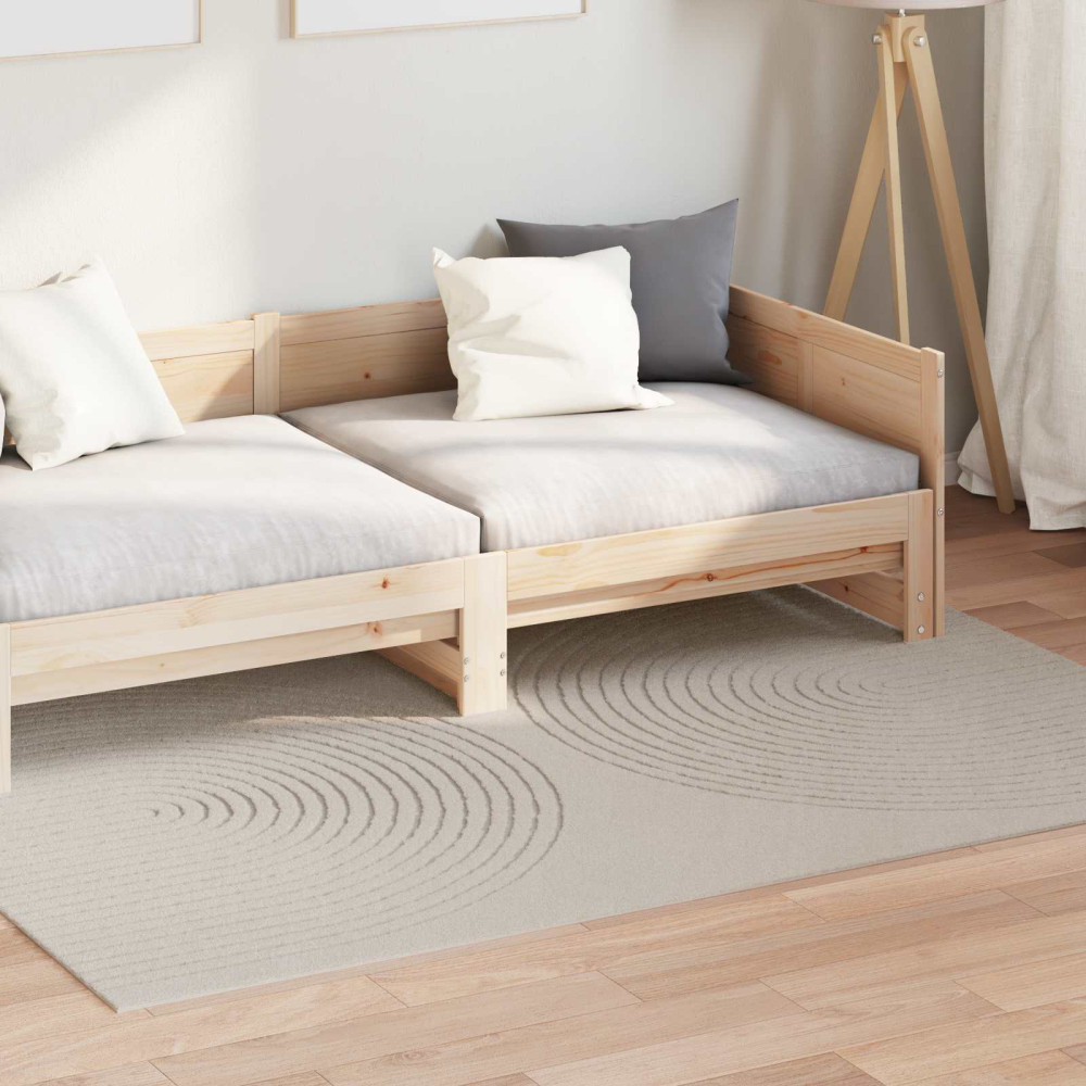 Produktbild för Områdesmattor Rektangulär GALATI Kräm 230 x 160 cm Polyester