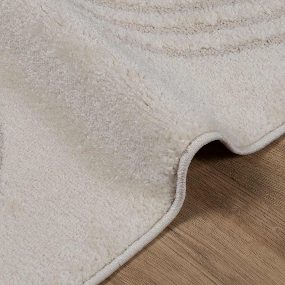 Produktbild för Områdesmattor Rektangulär GALATI Kräm 230 x 160 cm Polyester