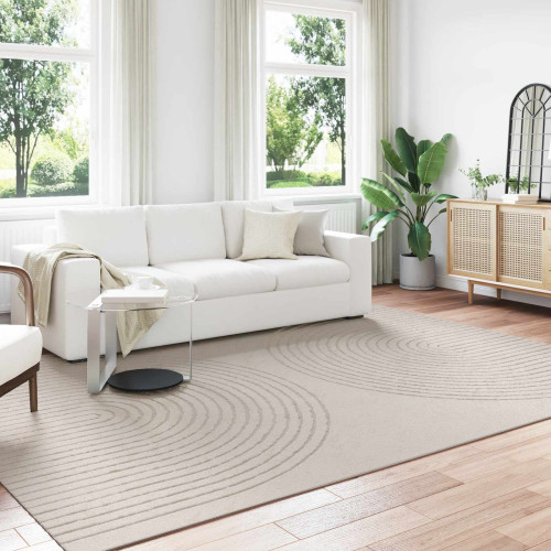 vidaXL Områdesmattor Rektangulär GALATI Kräm 340 x 240 cm Polyester