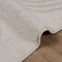 Produktbild för Områdesmattor Rektangulär GALATI Kräm 340 x 240 cm Polyester