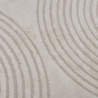 Produktbild för Områdesmattor Fyrkantig GALATI Kräm 200 x 200 cm Polyester