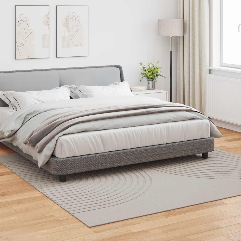 Produktbild för Områdesmattor Fyrkantig GALATI Kräm 240 x 240 cm Polyester