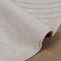 Produktbild för Områdesmattor Rund GALATI Kräm Ø 200 CM Polyester