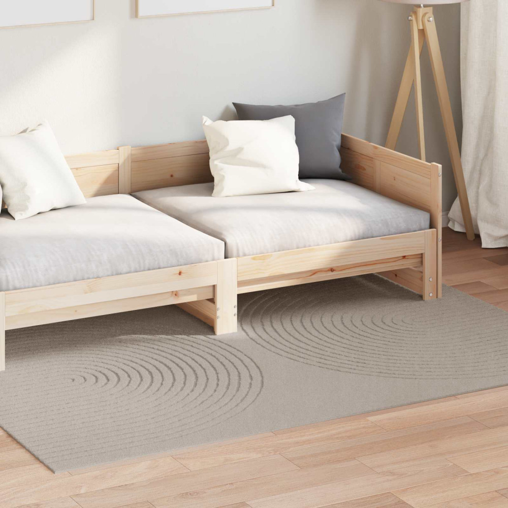 Produktbild för Områdesmattor Rektangulär GALATI Beige 200 x 140 cm Polyester