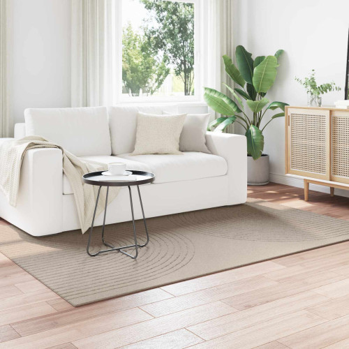 vidaXL Områdesmattor Rektangulär GALATI Beige 230 x 160 cm Polyester