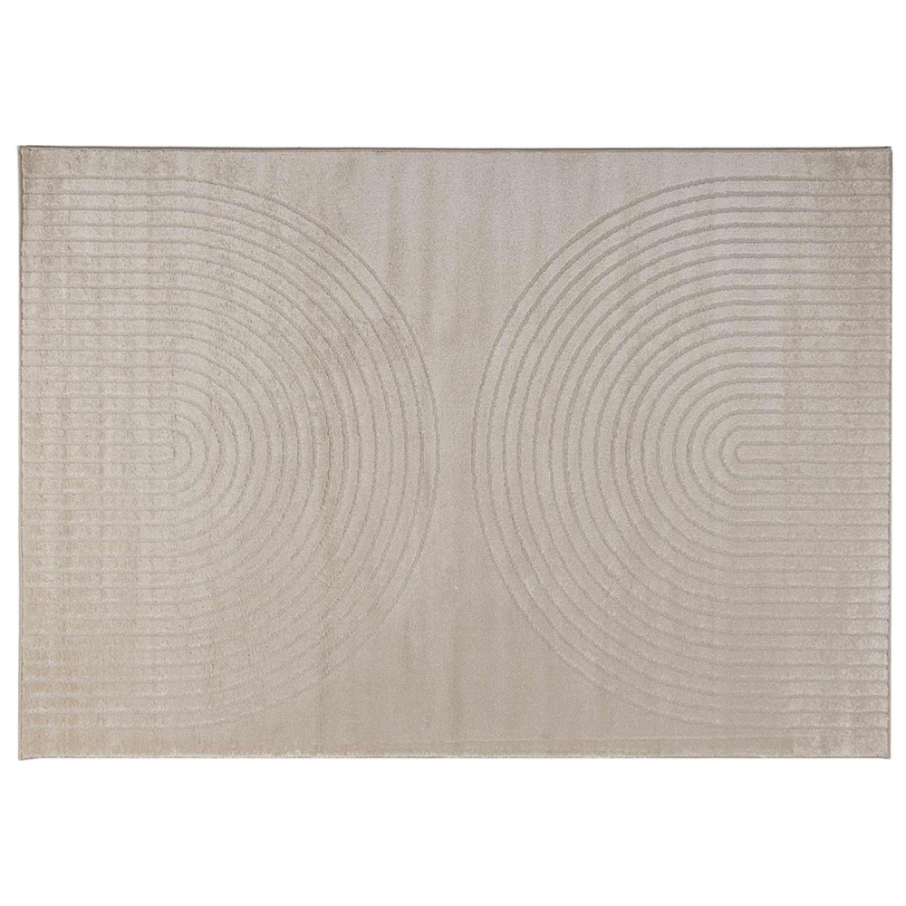 Produktbild för Områdesmattor Rektangulär GALATI Beige 230 x 160 cm Polyester