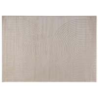 Produktbild för Områdesmattor Rektangulär GALATI Beige 230 x 160 cm Polyester