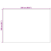 Produktbild för Områdesmattor Rektangulär GALATI Beige 230 x 160 cm Polyester
