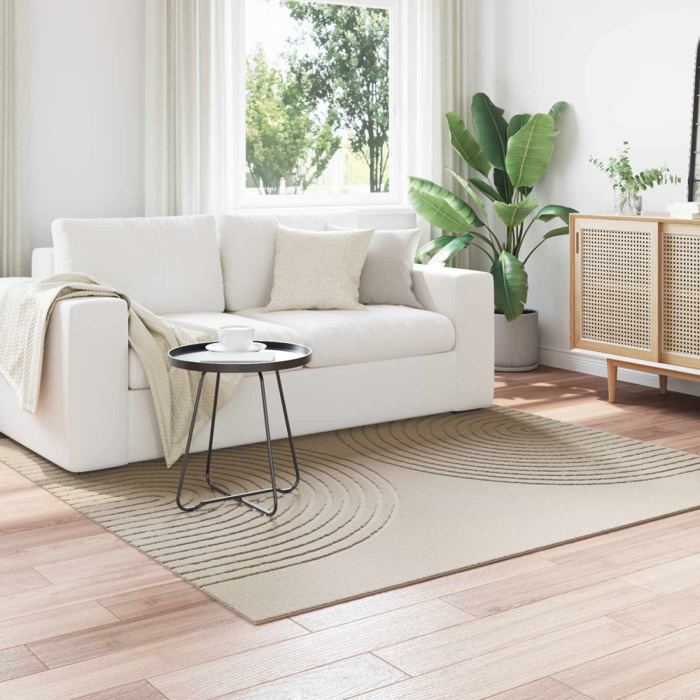 Produktbild för Områdesmattor Fyrkantig GALATI Beige 200 x 200 cm Polyester