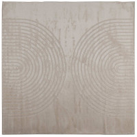 Produktbild för Områdesmattor Fyrkantig GALATI Beige 200 x 200 cm Polyester