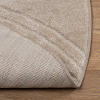 Produktbild för Områdesmattor Rund GALATI Beige Ø 160 CM Polyester