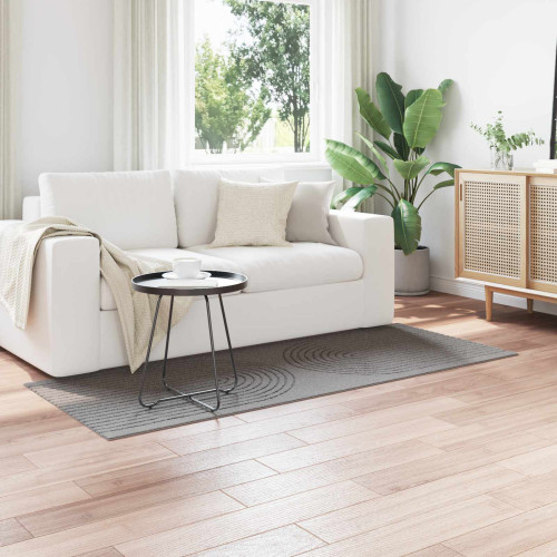 vidaXL Områdesmattor Rektangulär GALATI Grå 150 x 80 cm Polyester