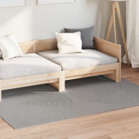 Produktbild för Områdesmattor Rektangulär GALATI Grå 170 x 120 cm Polyester