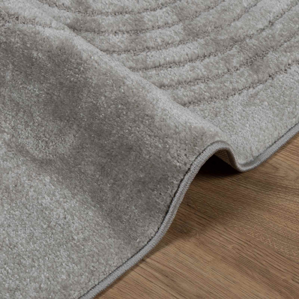 Produktbild för Områdesmattor Rektangulär GALATI Grå 170 x 120 cm Polyester