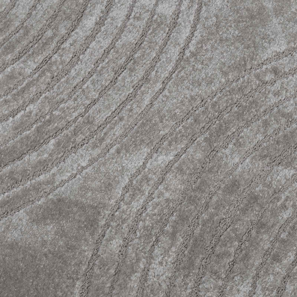 Produktbild för Områdesmattor Rektangulär GALATI Grå 170 x 120 cm Polyester