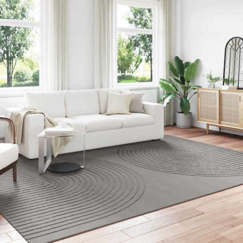 vidaXL Områdesmattor Rektangulär GALATI Grå 340 x 240 cm Polyester