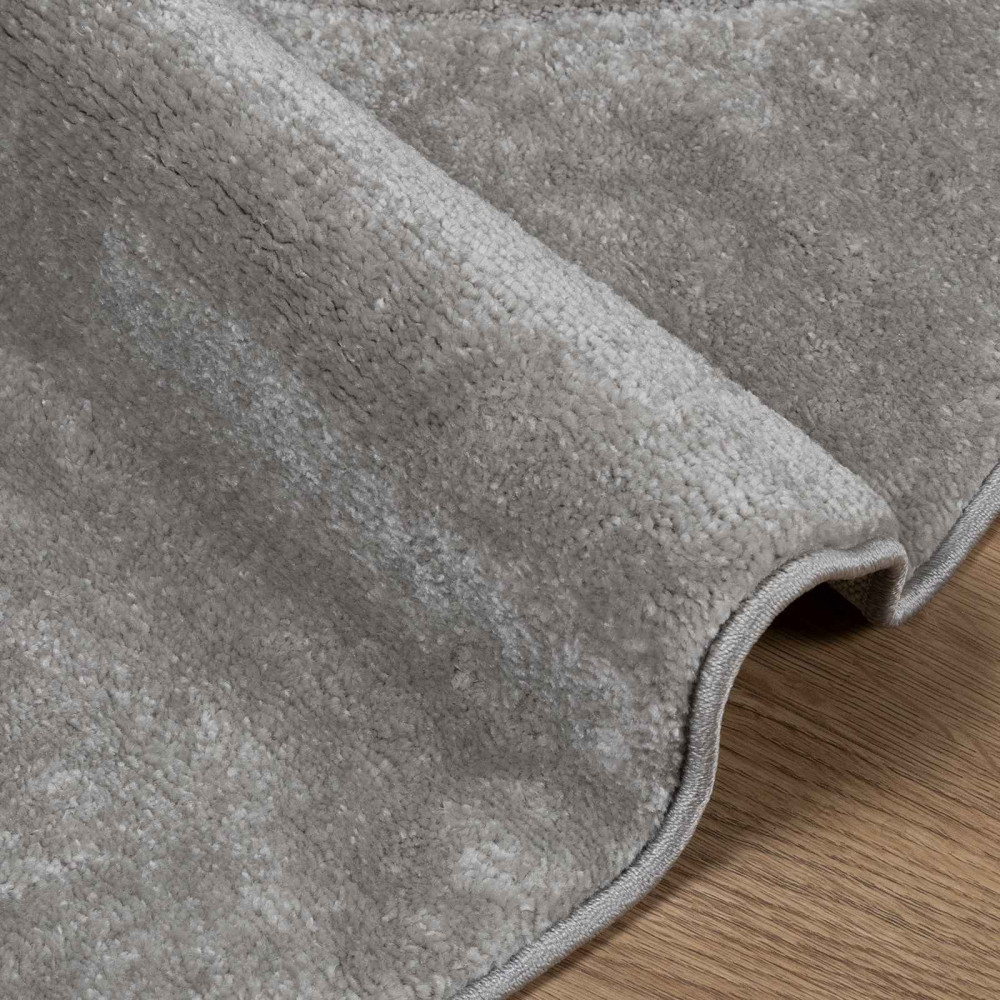 Produktbild för Områdesmattor Rund GALATI Grå Ø 200 CM Polyester
