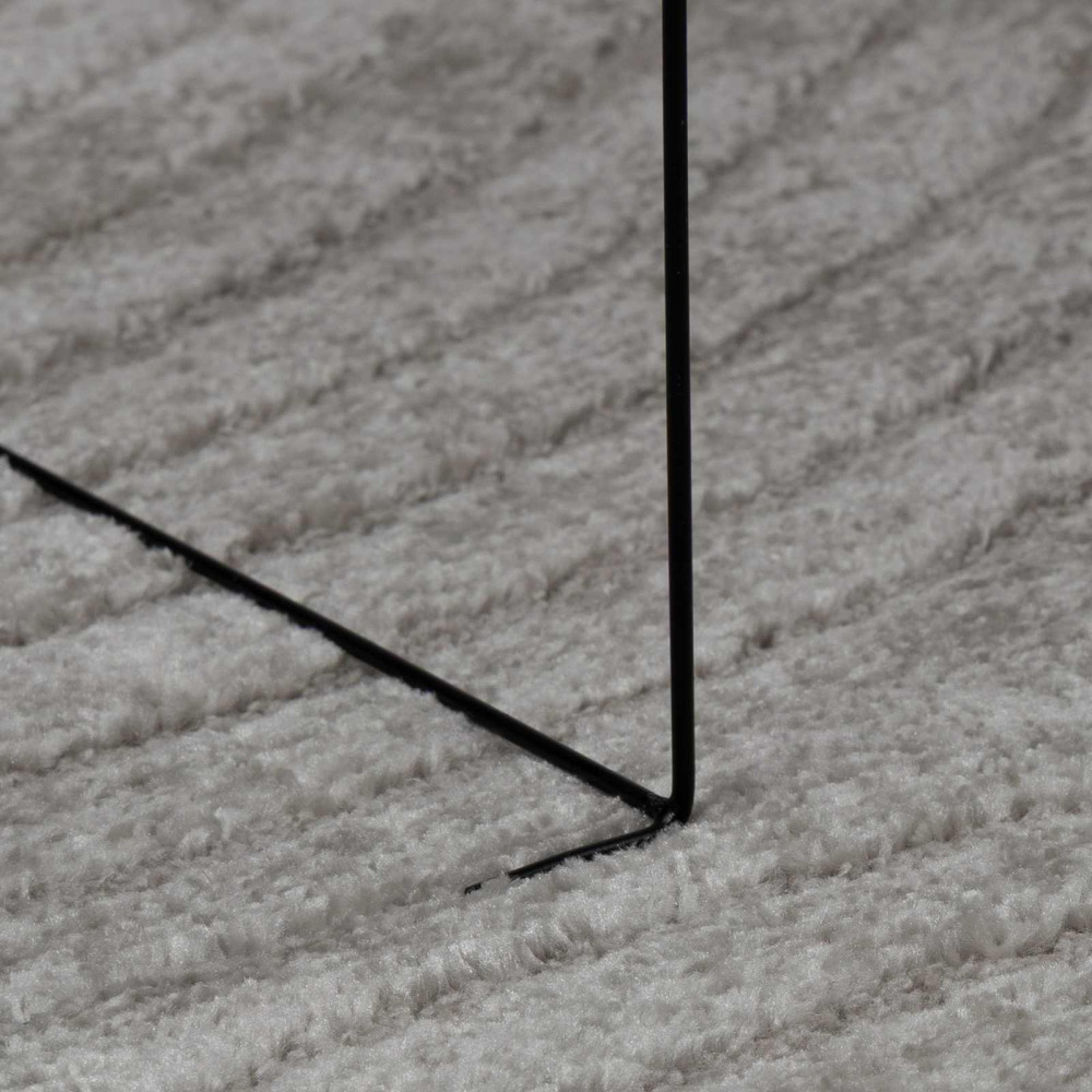 Produktbild för Områdesmattor Rund GALATI Grå Ø 200 CM Polyester