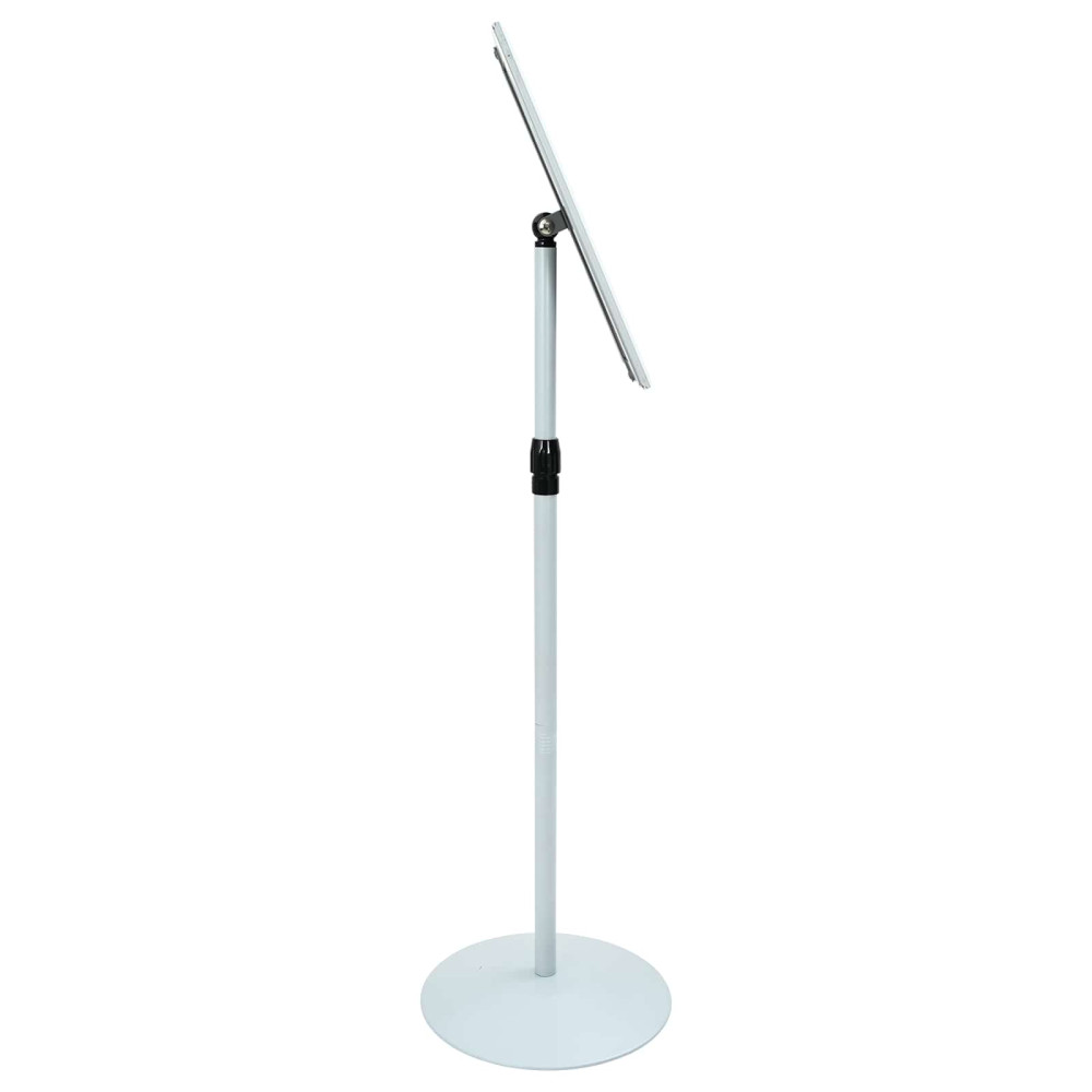 Produktbild för Pedestal affischställ Silver 33 x 33 x 126 cm PVC och stål