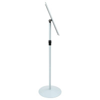 Produktbild för Pedestal affischställ Silver 33 x 33 x 126 cm PVC och stål
