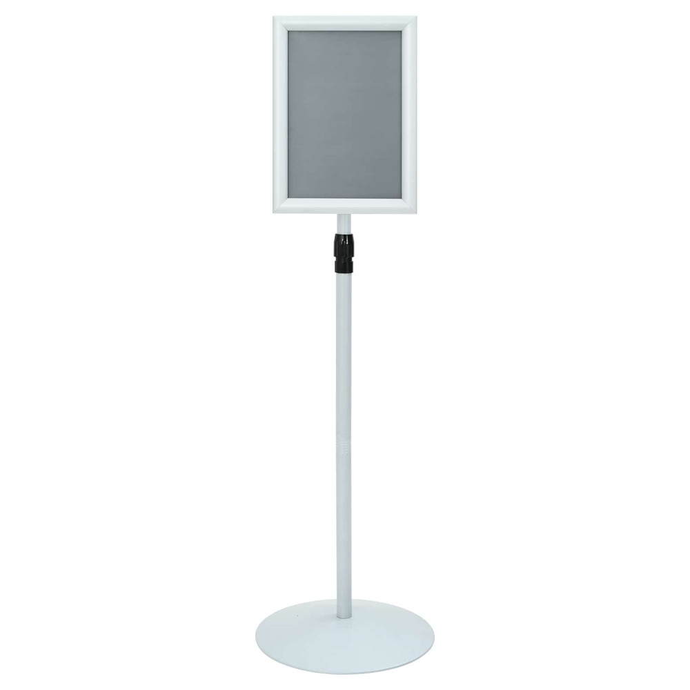 Produktbild för Pedestal affischställ Silver 33 x 33 x 123 cm PVC och stål