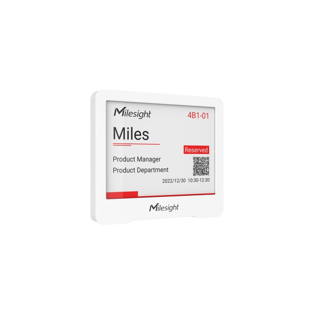 Produktbild för Milesight DS3604 - display module - IoT, E-ink - NFC, LoRaWAN - vit