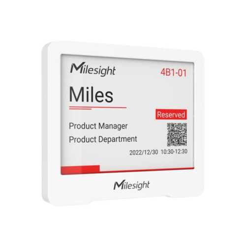Milesight IoT Milesight DS3604 - display module - IoT, E-ink - NFC, LoRaWAN - vit