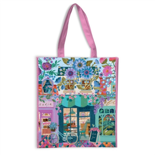 Galison Open For Blossoms Reusable Shopping Bag