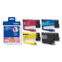 Produktbild för Brother LC527XL Value Pack - 4-pack - Lång livslängd - svart, gul, cyan, magenta - original - bläckpatron