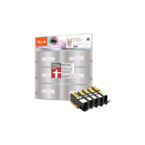 Peach Peach - 5-pack - XL-Yield - svart, gul, cyan, magenta, foto-svart - kompatibel - bläckpatron (alternativ för: Canon CLI-551XL, Canon PGI-550XL)