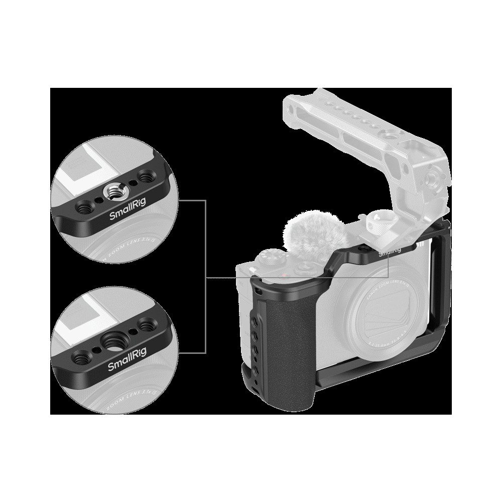 Produktbild för SmallRig 5807 Cage for Canon PowerShot V1 (Black)