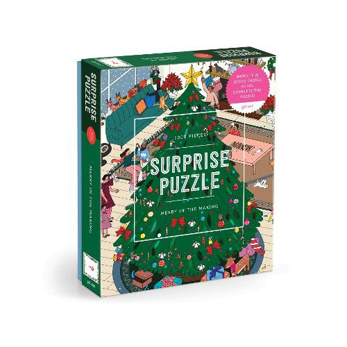 Galison Merry In the Making 1000 Piece Surprise Puzzle
