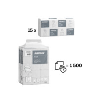 Produktbild för Handdukar Katrin Plus Non-Stop Z-Fold 2-lagers L24xB20,3xD8...