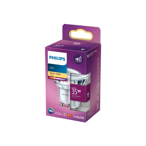 Philips Philips Classic LEDspot - LED-spotlight - GU10 - 3.5 W - varmt vitt ljus - 2700 K